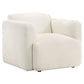 Dorset 3-piece Upholstered Round Track Arm Sofa Set White - Discount Furniture Connection