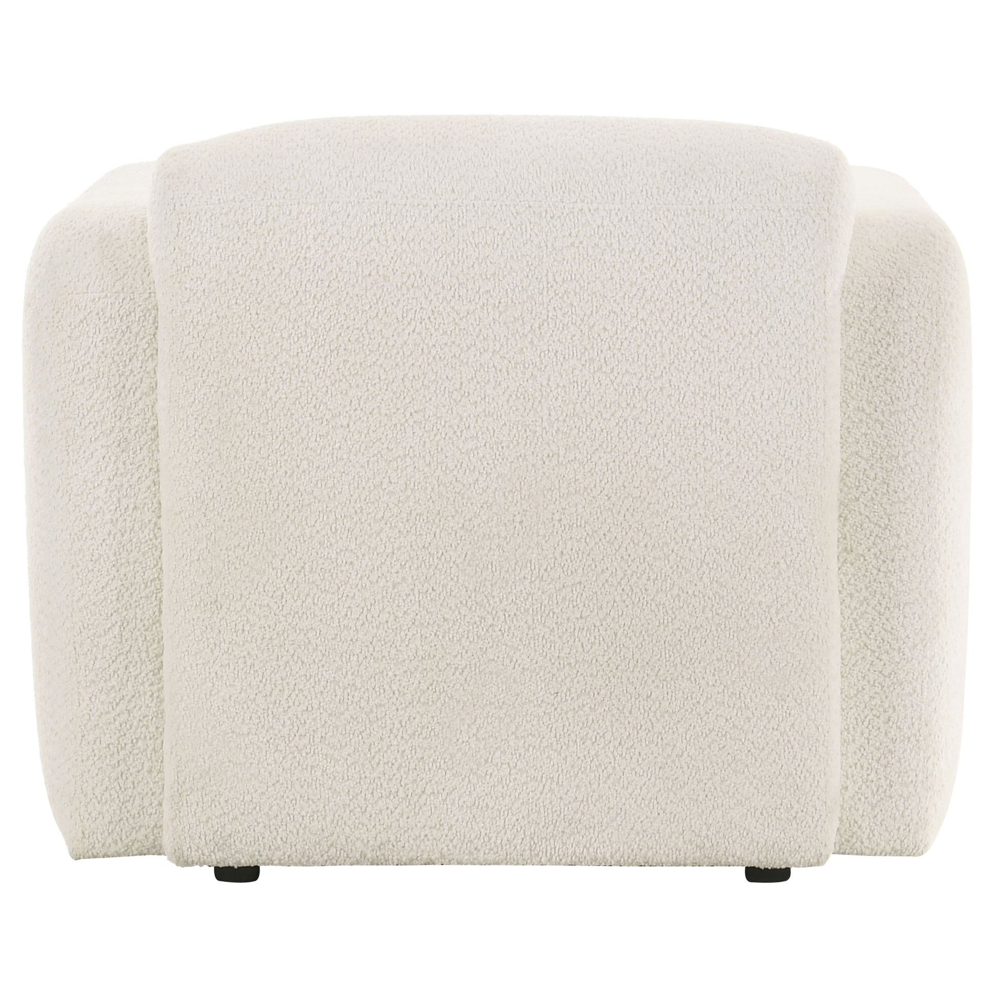 Dorset Fabric Upholstered Round Track Arm Accent Chair White - Discount Furniture Connection