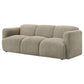 Dorset Fabric Upholstered Round Track Arm Sofa Brown - Discount Furniture Connection