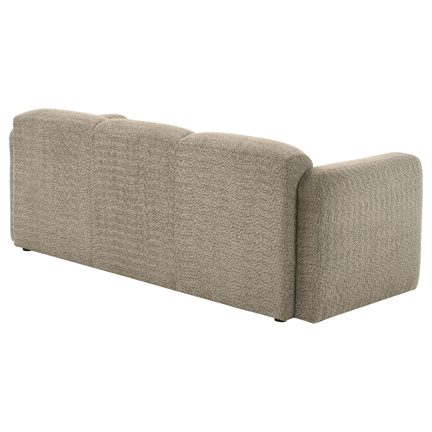 Dorset Fabric Upholstered Round Track Arm Sofa Brown - Discount Furniture Connection