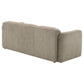 Dorset Fabric Upholstered Round Track Arm Sofa Brown - Discount Furniture Connection