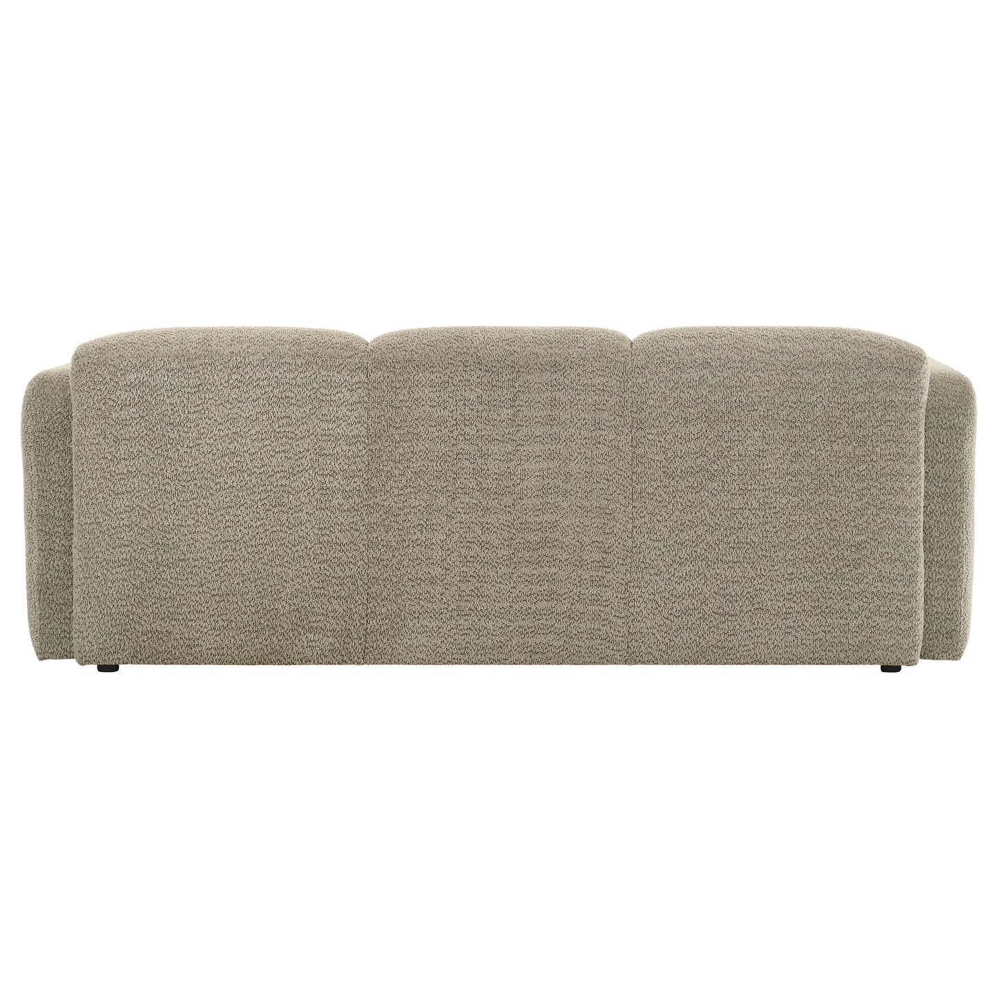 Dorset Fabric Upholstered Round Track Arm Sofa Brown - Discount Furniture Connection
