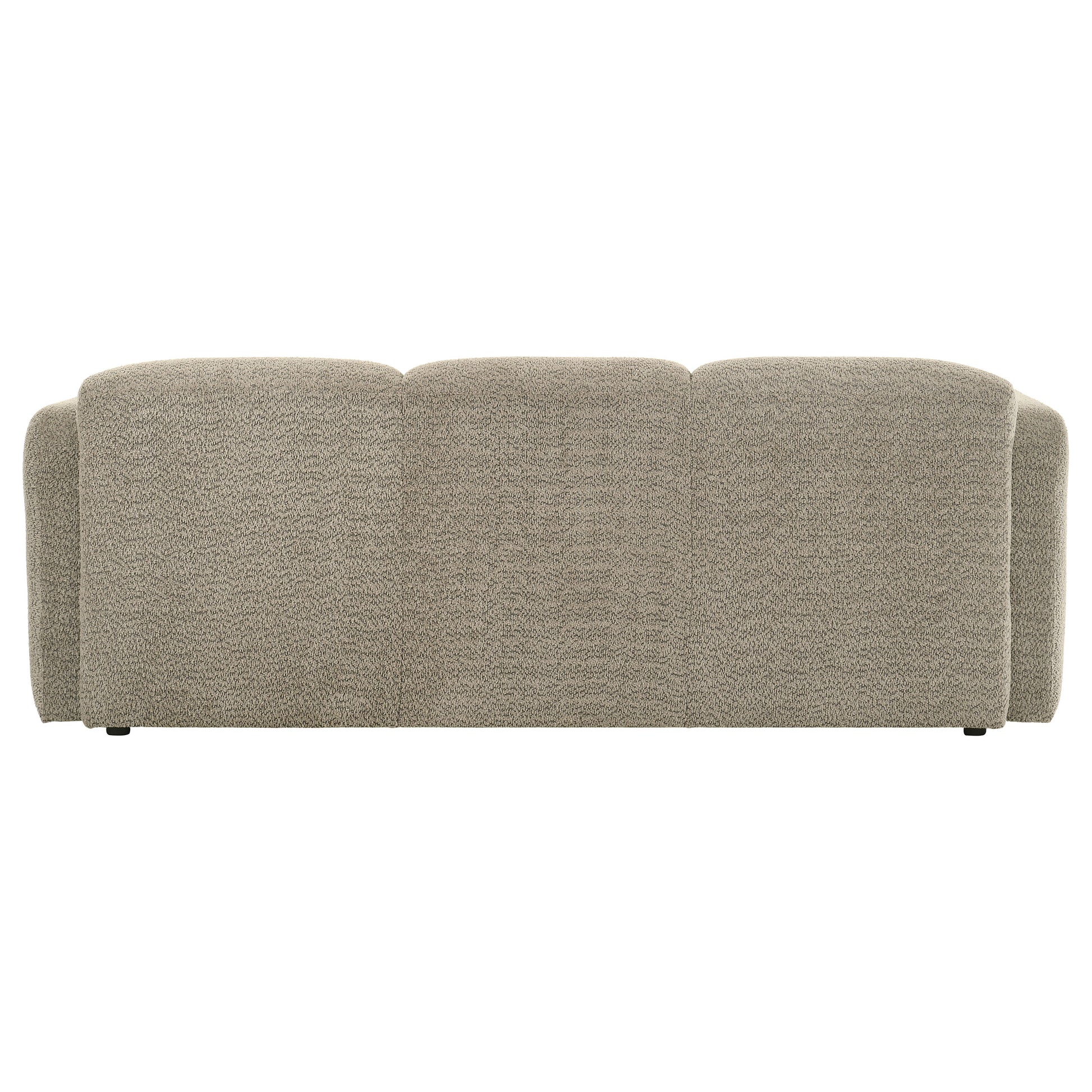 Dorset Fabric Upholstered Round Track Arm Sofa Brown - Discount Furniture Connection