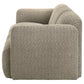 Dorset Fabric Upholstered Round Track Arm Sofa Brown - Discount Furniture Connection