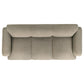 Dorset Fabric Upholstered Round Track Arm Sofa Brown - Discount Furniture Connection