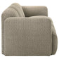 Dorset Fabric Upholstered Round Track Arm Sofa Brown - Discount Furniture Connection