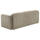 Dorset Fabric Upholstered Round Track Arm Sofa Brown - Discount Furniture Connection