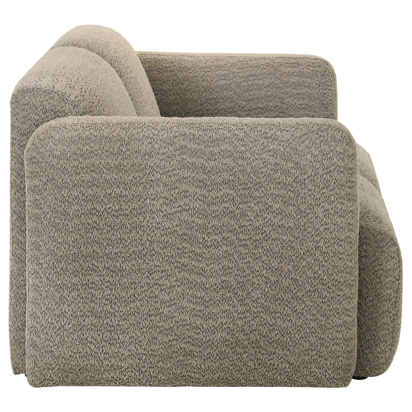 Dorset 2-piece Upholstered Round Track Arm Sofa Set Brown - Discount Furniture Connection