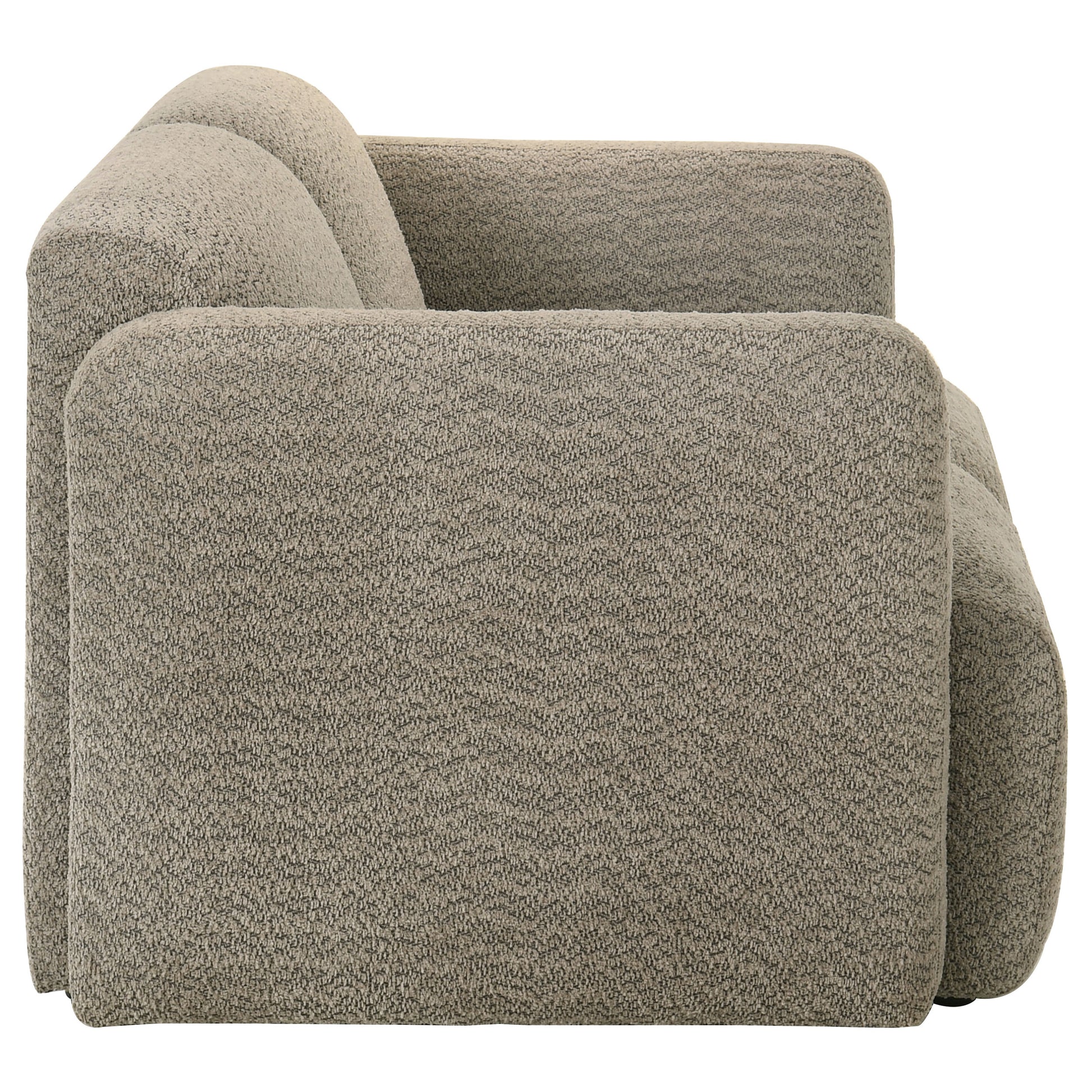 Dorset 2-piece Upholstered Round Track Arm Sofa Set Brown - Discount Furniture Connection