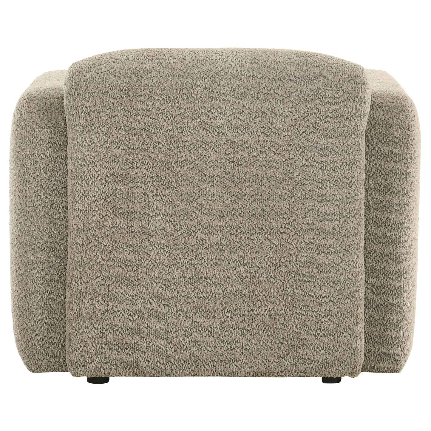 Dorset Fabric Upholstered Round Track Arm Accent Chair Brown - Discount Furniture Connection