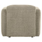 Dorset Fabric Upholstered Round Track Arm Accent Chair Brown - Discount Furniture Connection