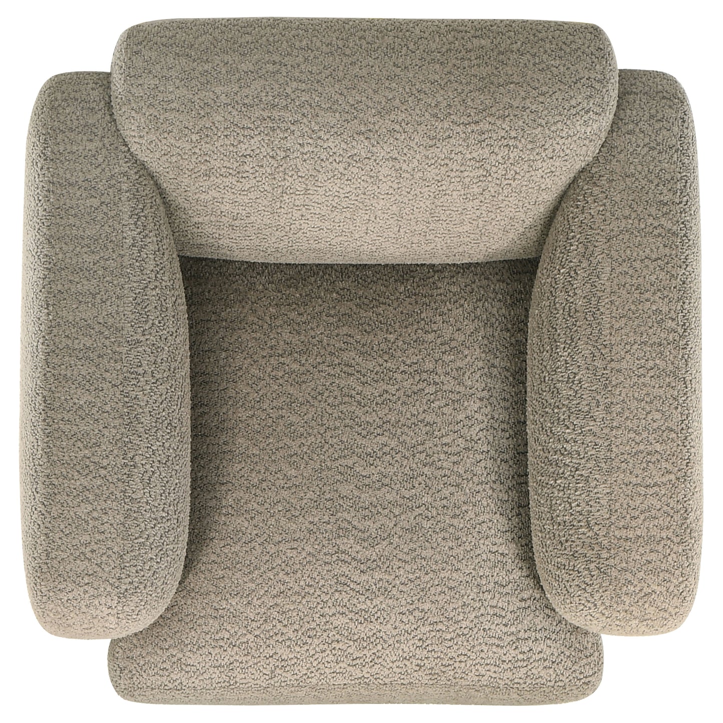 Dorset Fabric Upholstered Round Track Arm Accent Chair Brown - Discount Furniture Connection