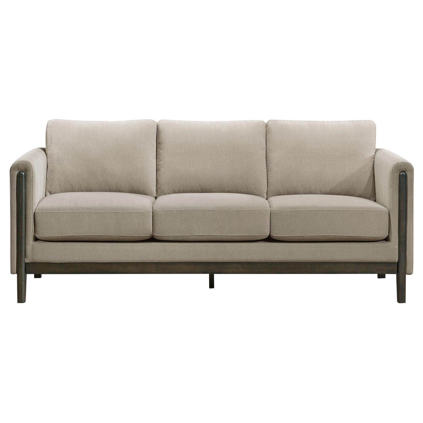 Islington 2-piece Upholstered Panel Arm Sofa Set Taupe - Discount Furniture Connection