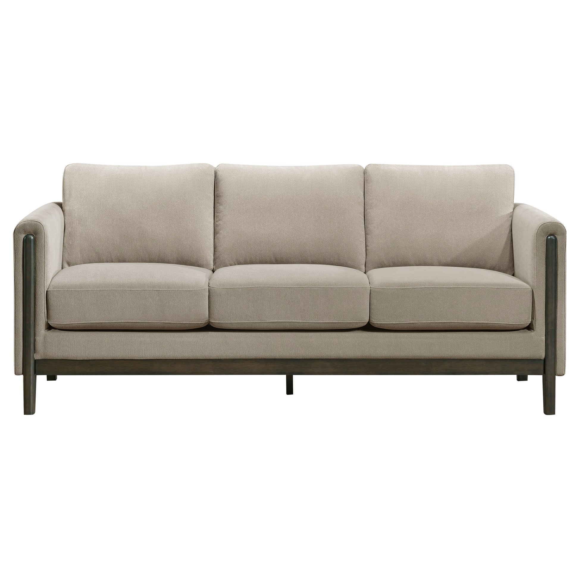 Islington 2-piece Upholstered Panel Arm Sofa Set Taupe - Discount Furniture Connection