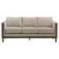 Islington 2-piece Upholstered Panel Arm Sofa Set Taupe - Discount Furniture Connection
