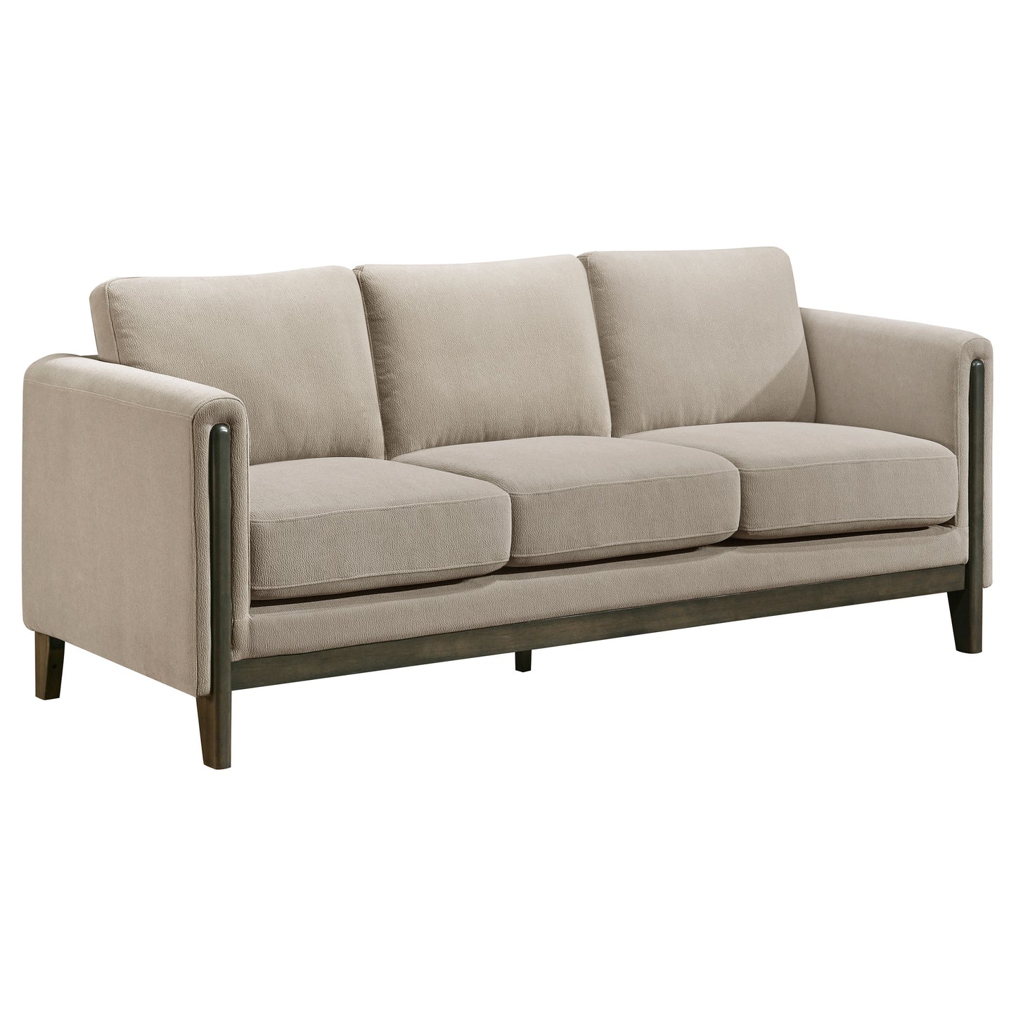 Islington 2-piece Upholstered Panel Arm Sofa Set Taupe - Discount Furniture Connection