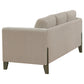 Islington 2-piece Upholstered Panel Arm Sofa Set Taupe - Discount Furniture Connection