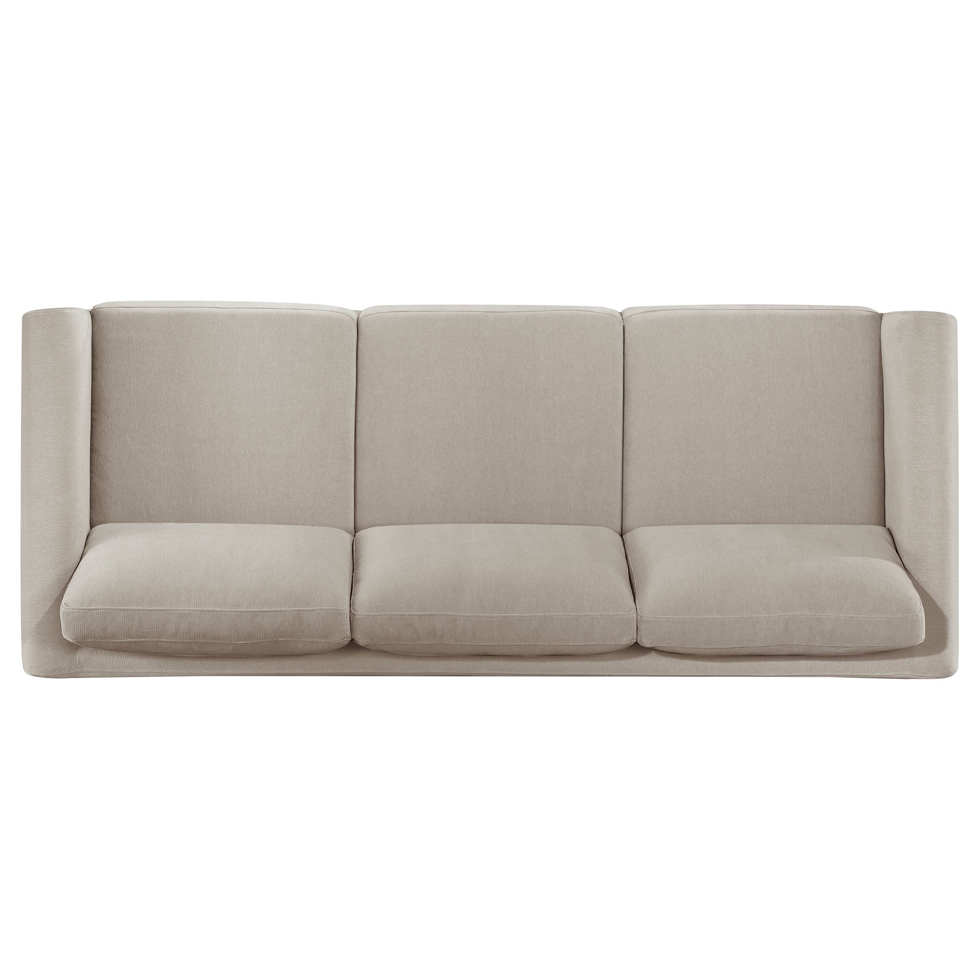 Islington 2-piece Upholstered Panel Arm Sofa Set Taupe - Discount Furniture Connection