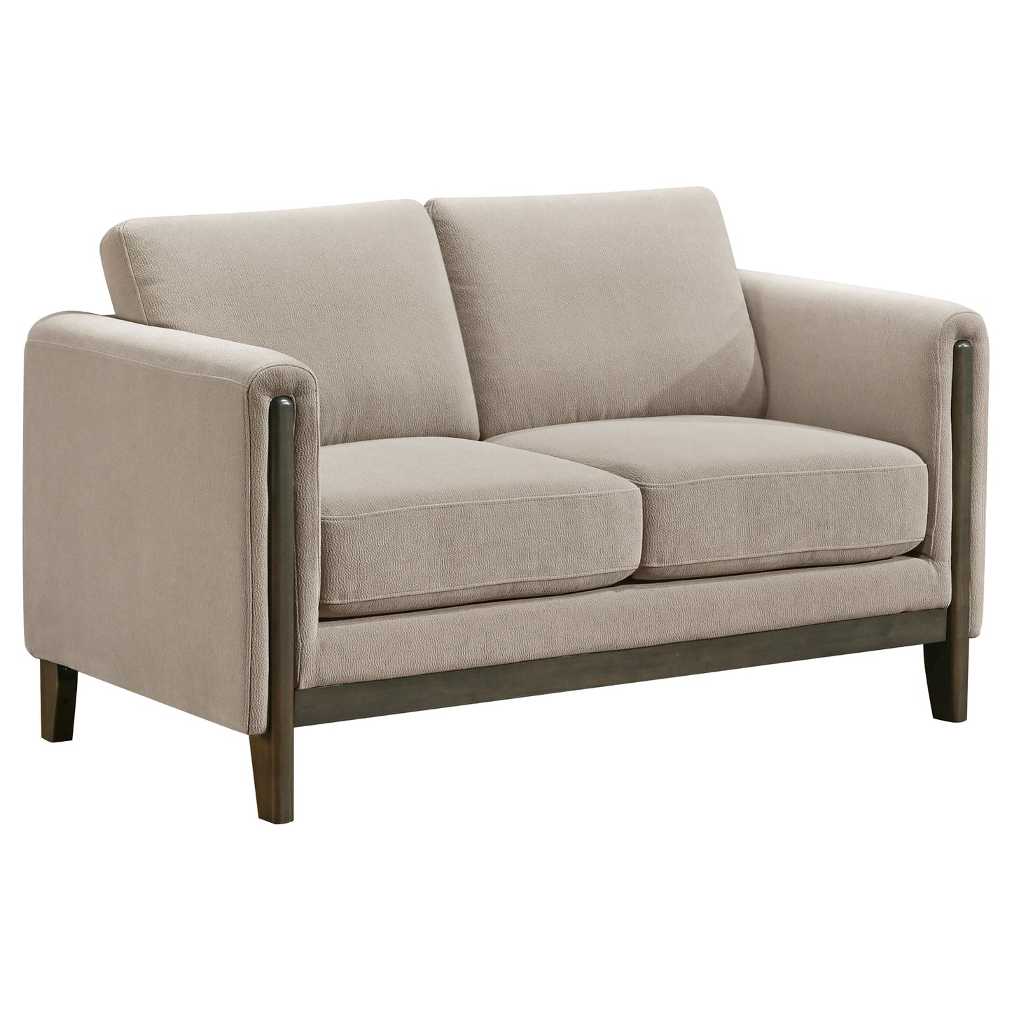 Islington 2-piece Upholstered Panel Arm Sofa Set Taupe - Discount Furniture Connection