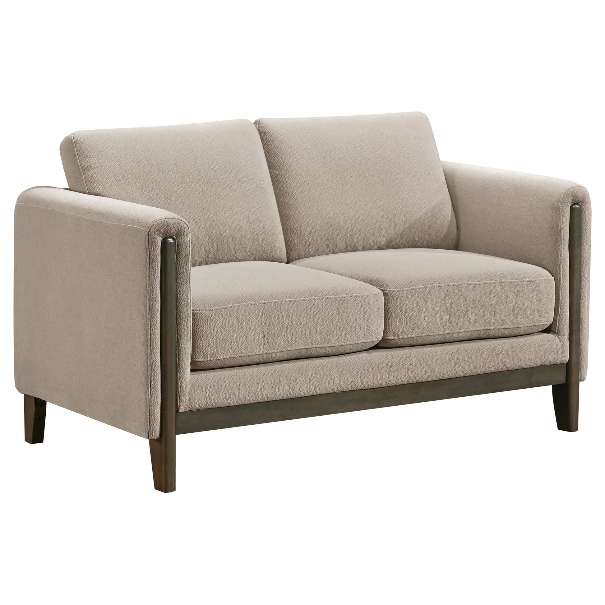 Islington 2-piece Upholstered Panel Arm Sofa Set Taupe - Discount Furniture Connection