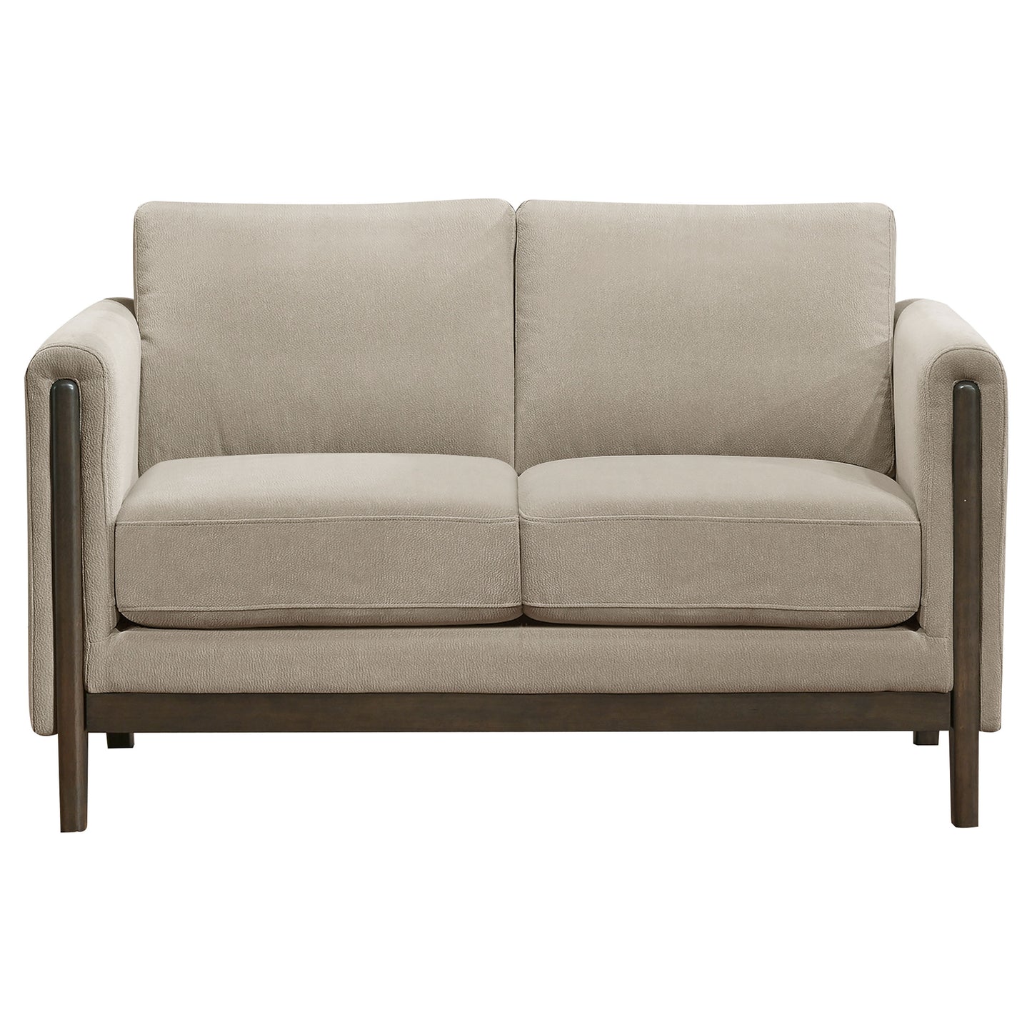 Islington 2-piece Upholstered Panel Arm Sofa Set Taupe - Discount Furniture Connection