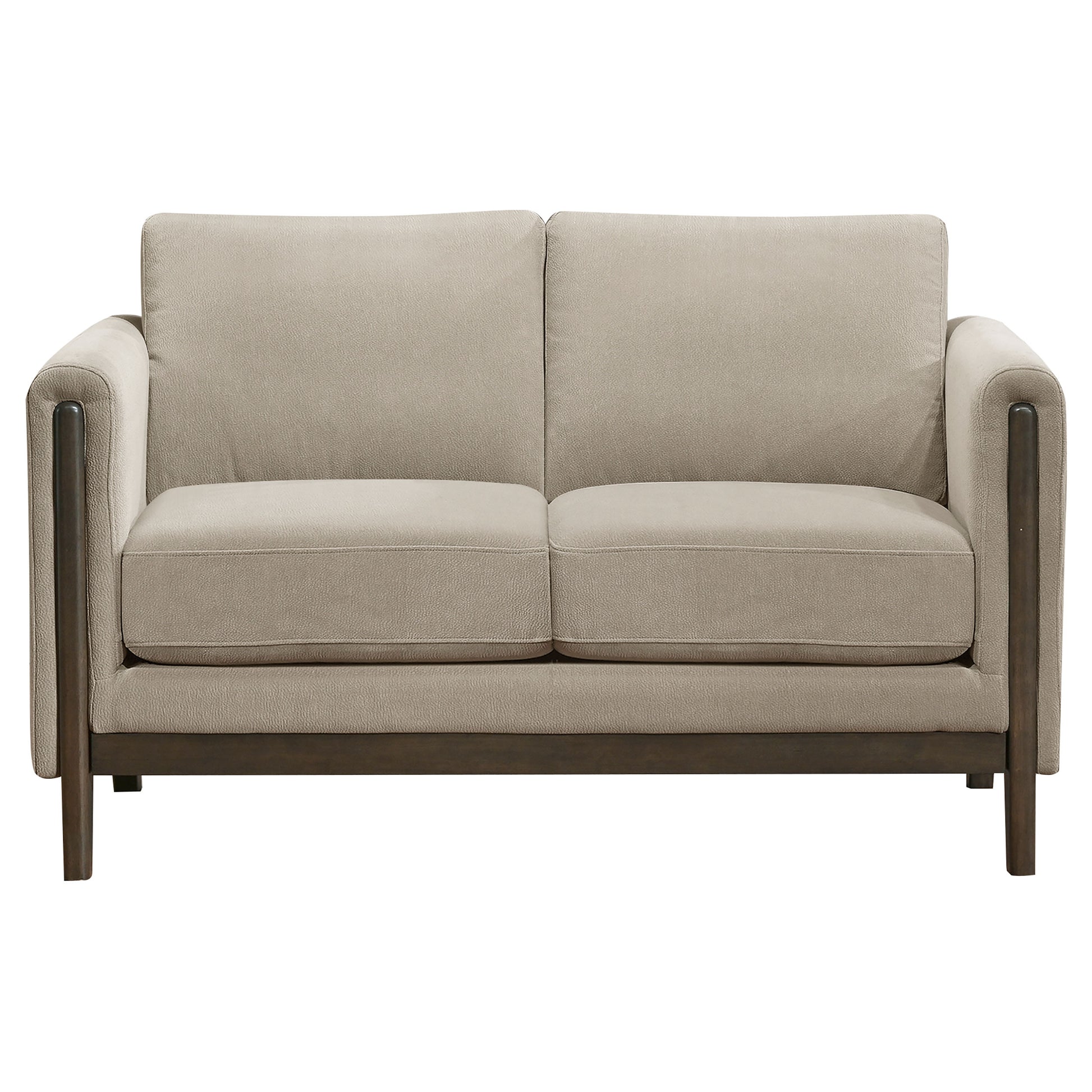 Islington 2-piece Upholstered Panel Arm Sofa Set Taupe - Discount Furniture Connection