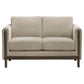 Islington 2-piece Upholstered Panel Arm Sofa Set Taupe - Discount Furniture Connection