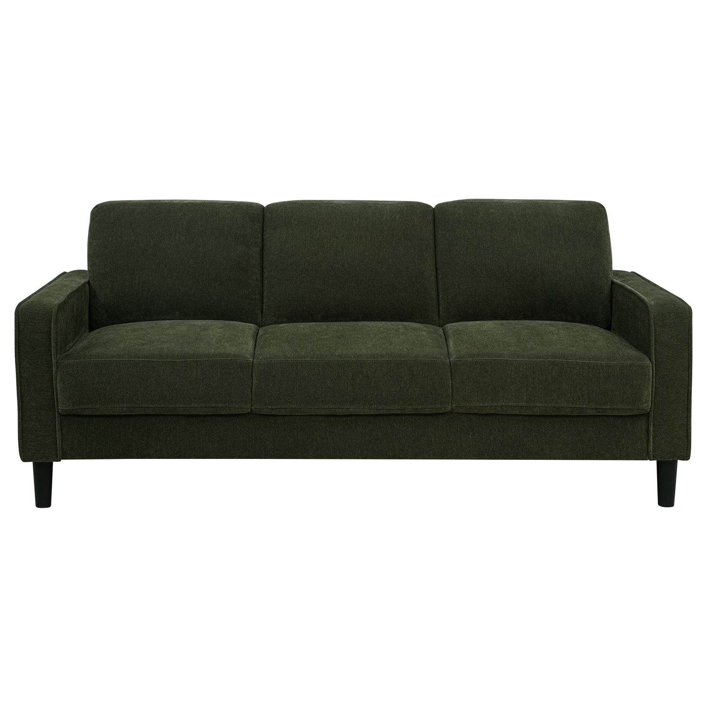 Ruth 77-inch Fabric Upholstered Track Arm Sofa Matcha Green
