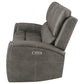 Brickston Triple Power Reclining Sofa Charcoal