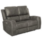 Brickston Triple Power Reclining Loveseat Charcoal
