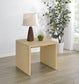 Canoga Engineered Wood Accent Side End Table Light Oak