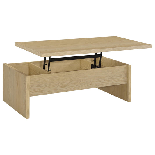 Canoga Engineered Wood Lift Top Coffee Table Light Oak