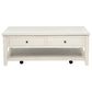Payne 48-inch Mobile Lift Top Coffee Table Distressed White - Discount Furniture Connection