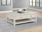 Payne 48-inch Mobile Lift Top Coffee Table Distressed White - Discount Furniture Connection