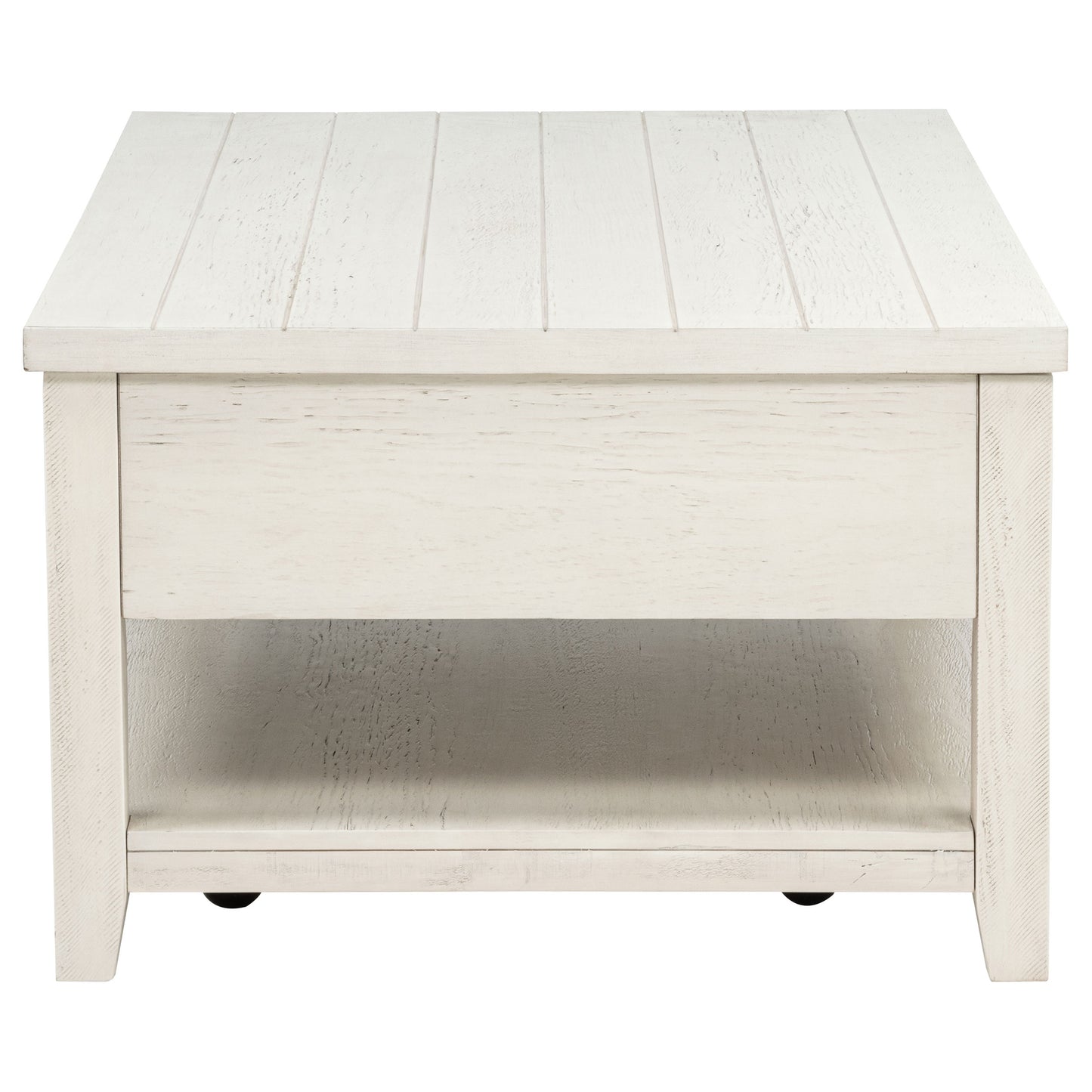 Payne 48-inch Mobile Lift Top Coffee Table Distressed White - Discount Furniture Connection