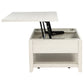Payne 48-inch Mobile Lift Top Coffee Table Distressed White - Discount Furniture Connection