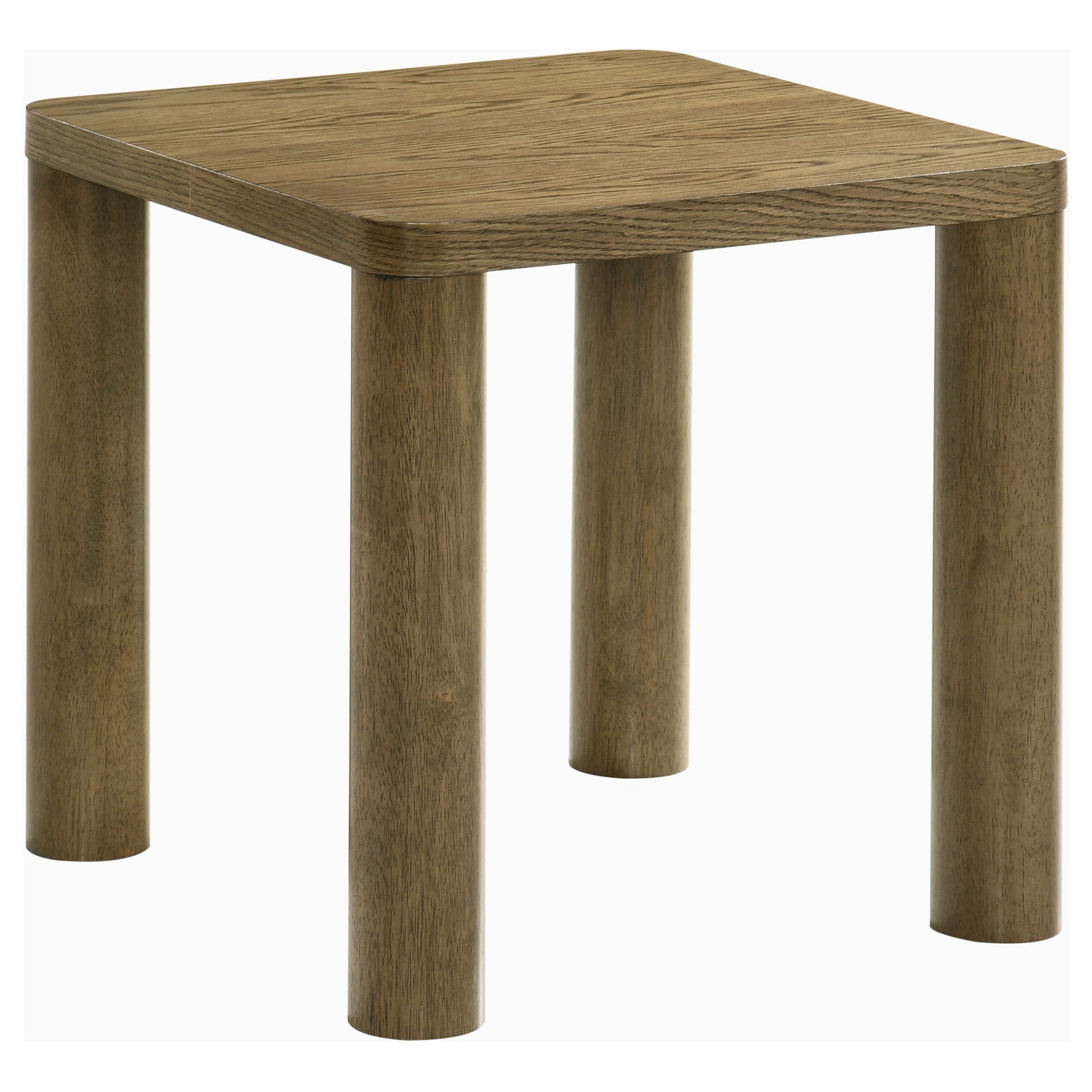 Castlewood Engineered Wood Accent Side End Table Brown Oak - Discount Furniture Connection