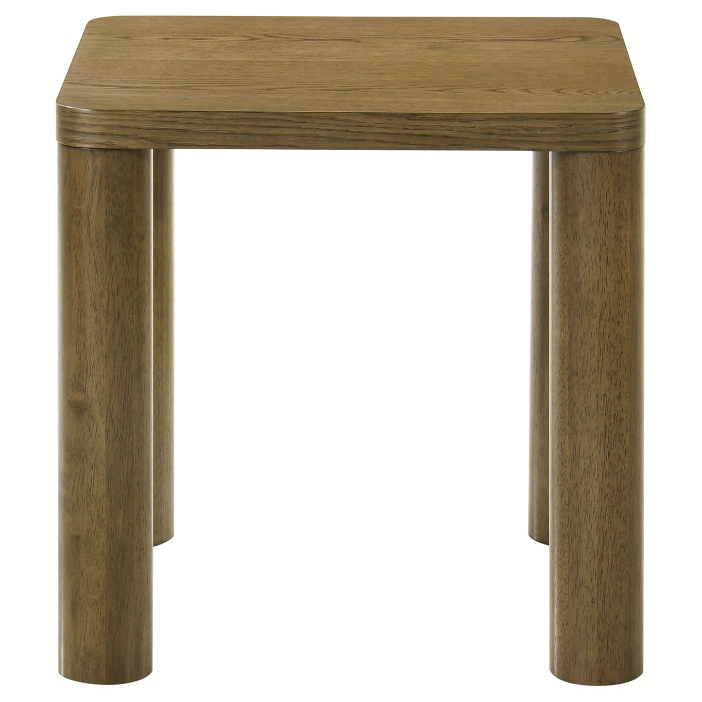 Castlewood Engineered Wood Accent Side End Table Brown Oak - Discount Furniture Connection