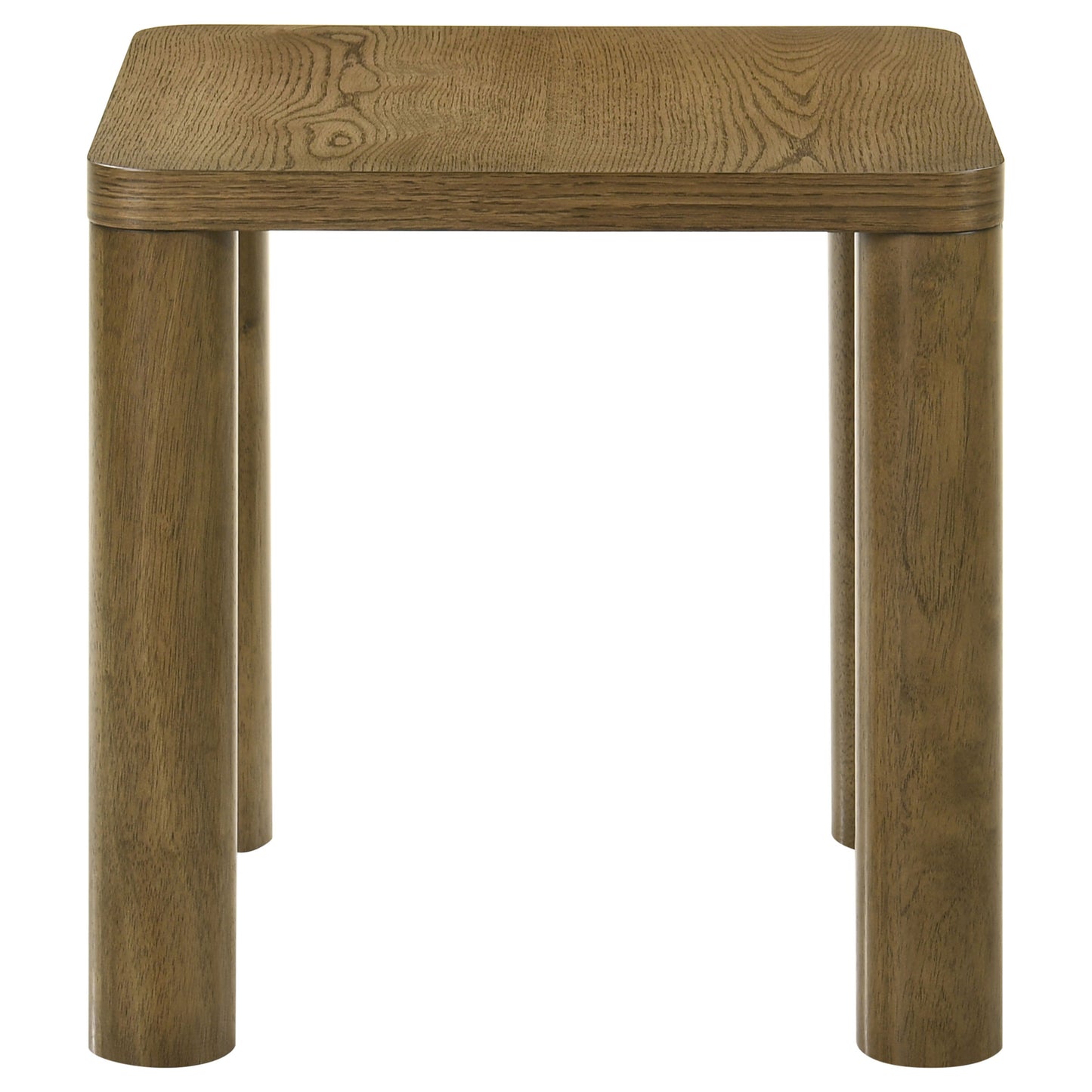Castlewood Engineered Wood Accent Side End Table Brown Oak - Discount Furniture Connection