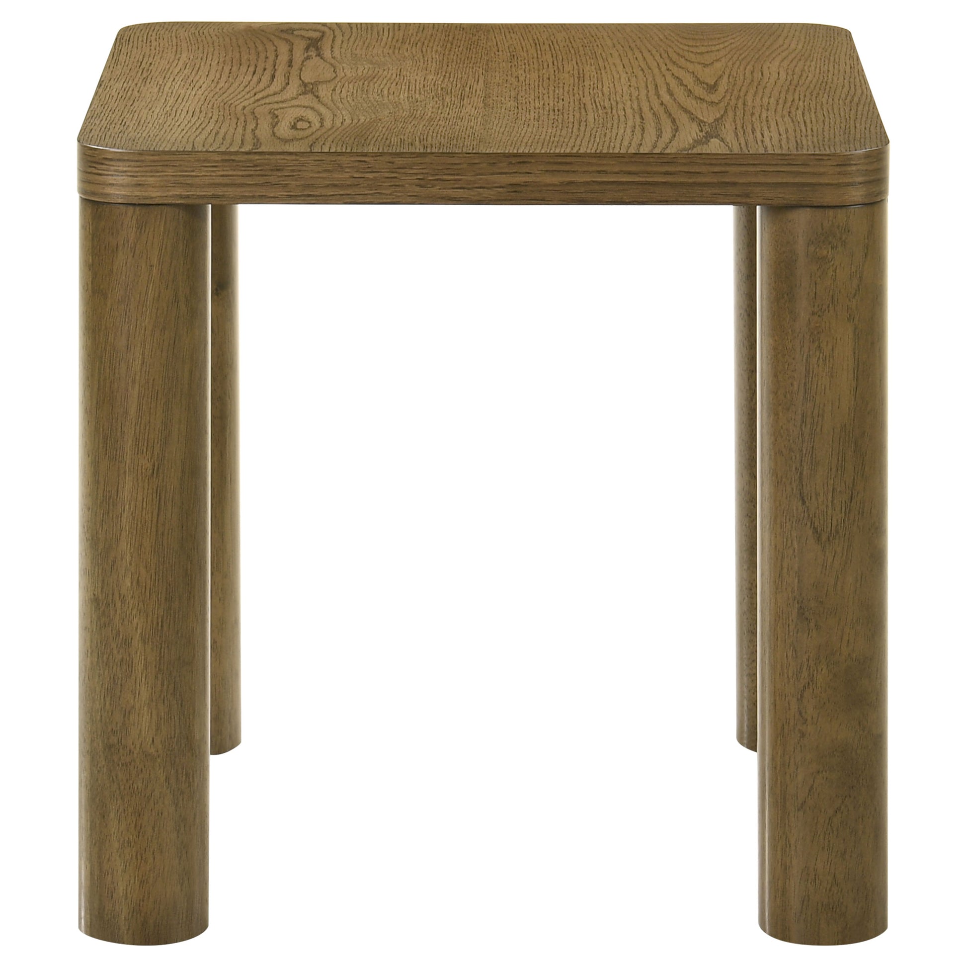 Castlewood Engineered Wood Accent Side End Table Brown Oak - Discount Furniture Connection