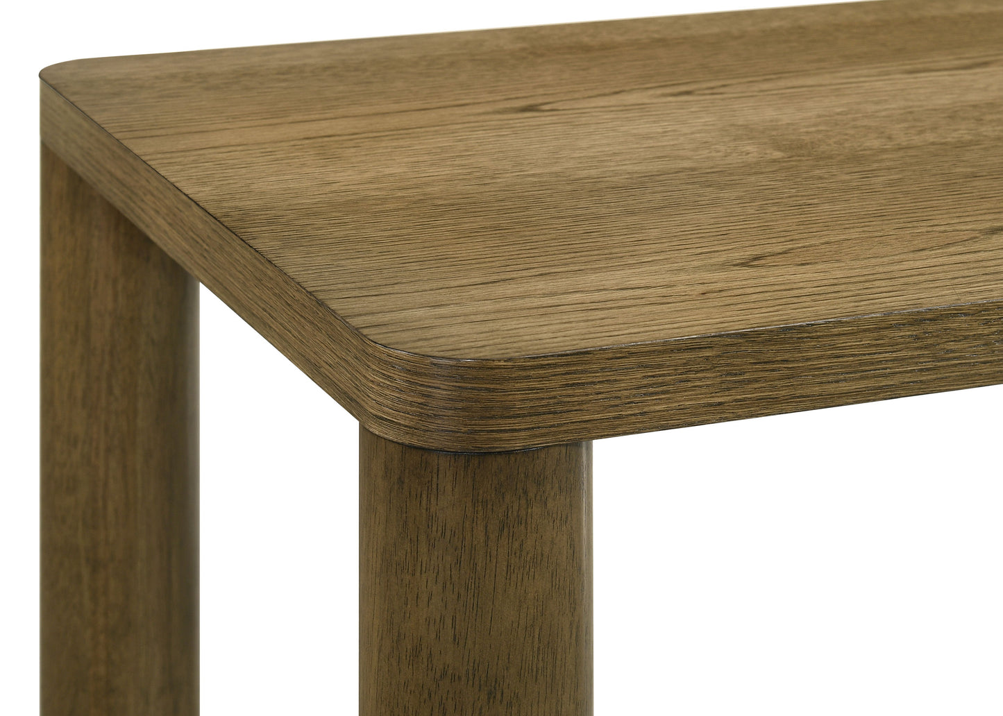 Castlewood Engineered Wood Accent Side End Table Brown Oak - Discount Furniture Connection