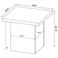 Devar Square Engineered Wood End Table Distressed Pine