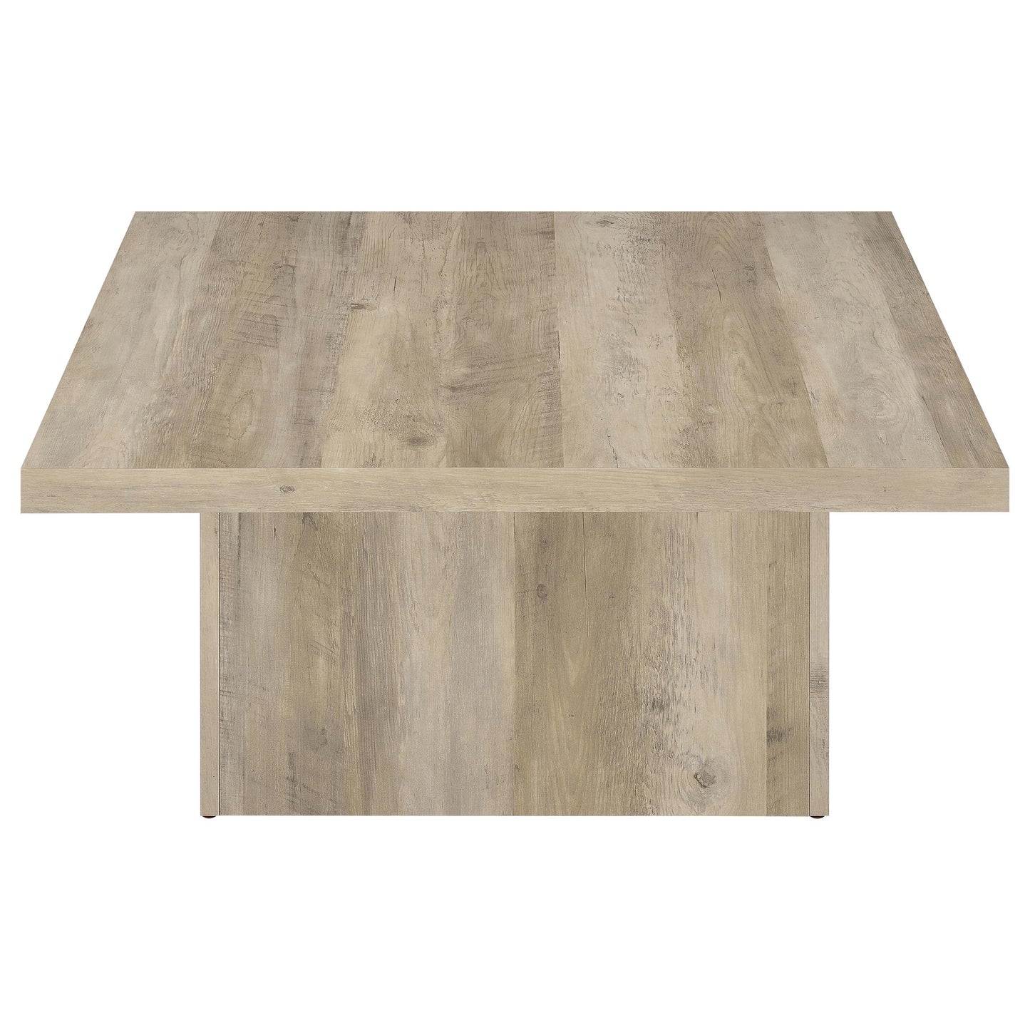 Devar Square Engineered Wood Coffee Table Distressed Pine