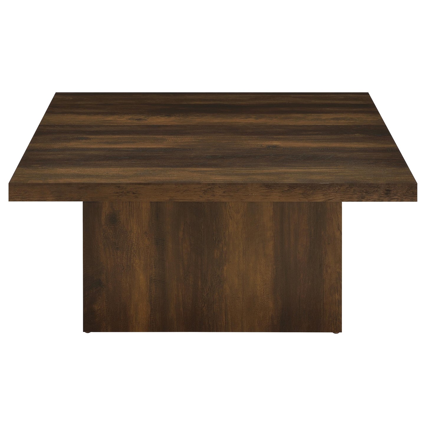 Devar Square Engineered Wood Cocktail Coffee Table Dark Pine - Discount Furniture Connection