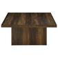 Devar Square Engineered Wood Cocktail Coffee Table Dark Pine - Discount Furniture Connection