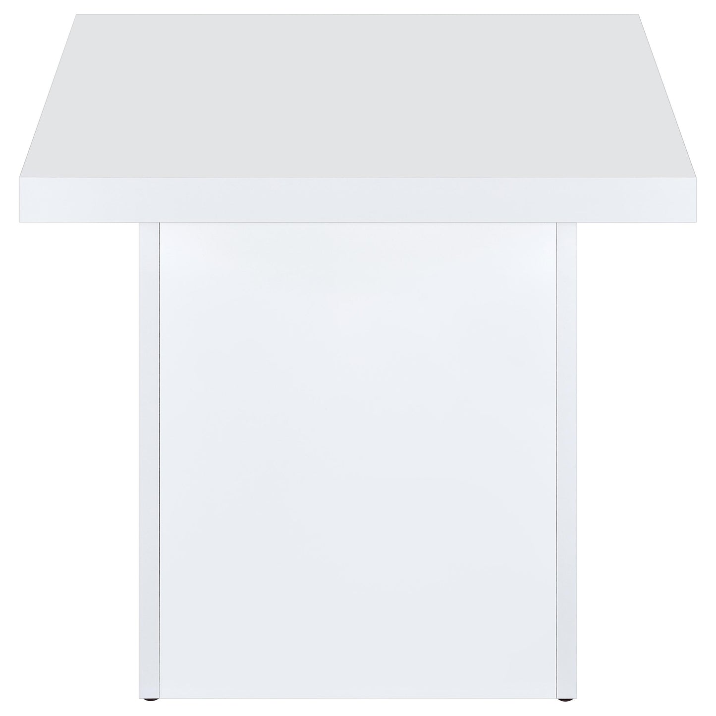 Devar 3-piece Square Coffee End Table Set White High Gloss