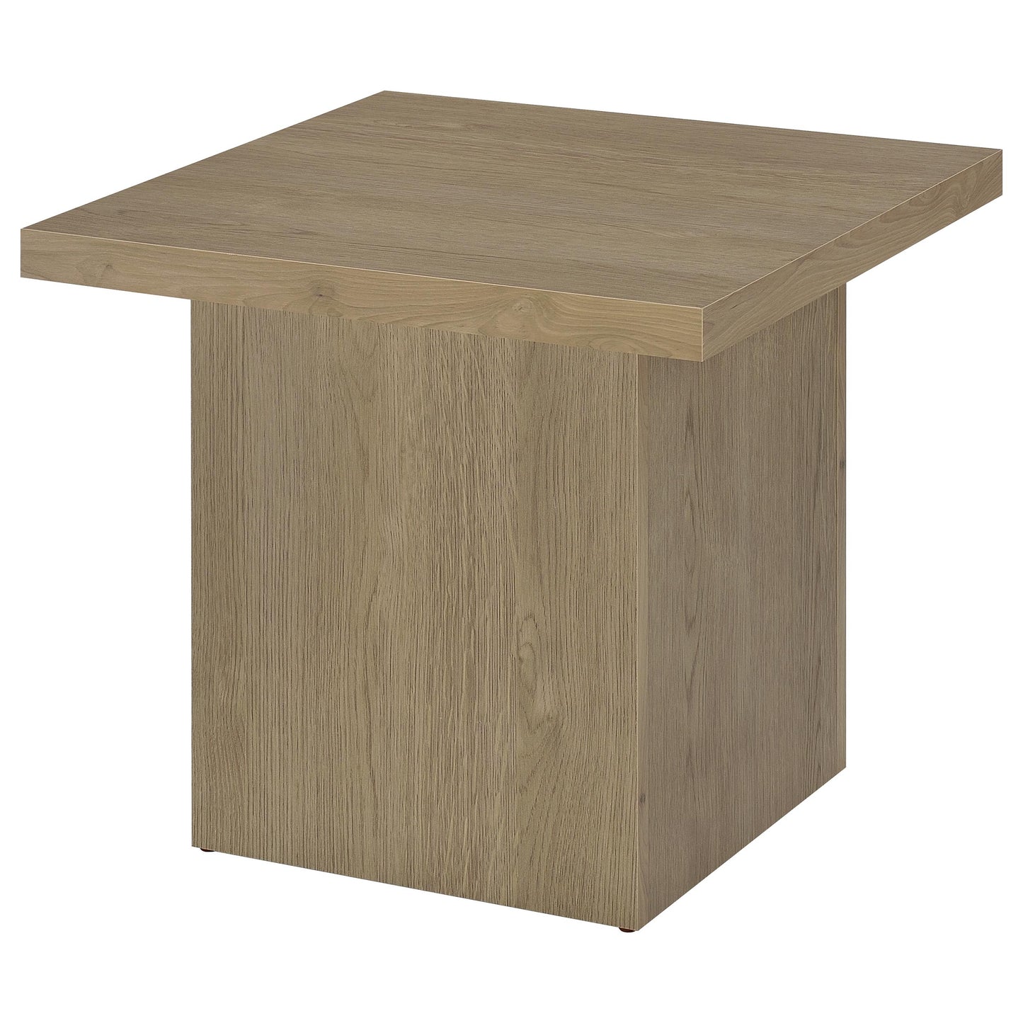 Devar Square Engineered Wood Side End Table Latte