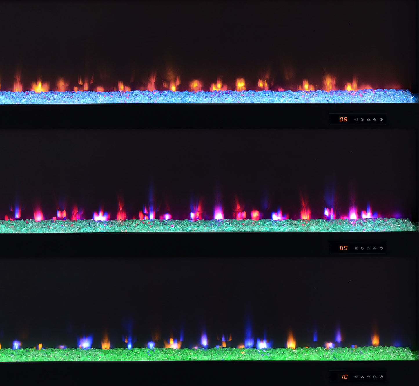 Eddy 79-inch 2-door TV Stand Fireplace Media Console Mango