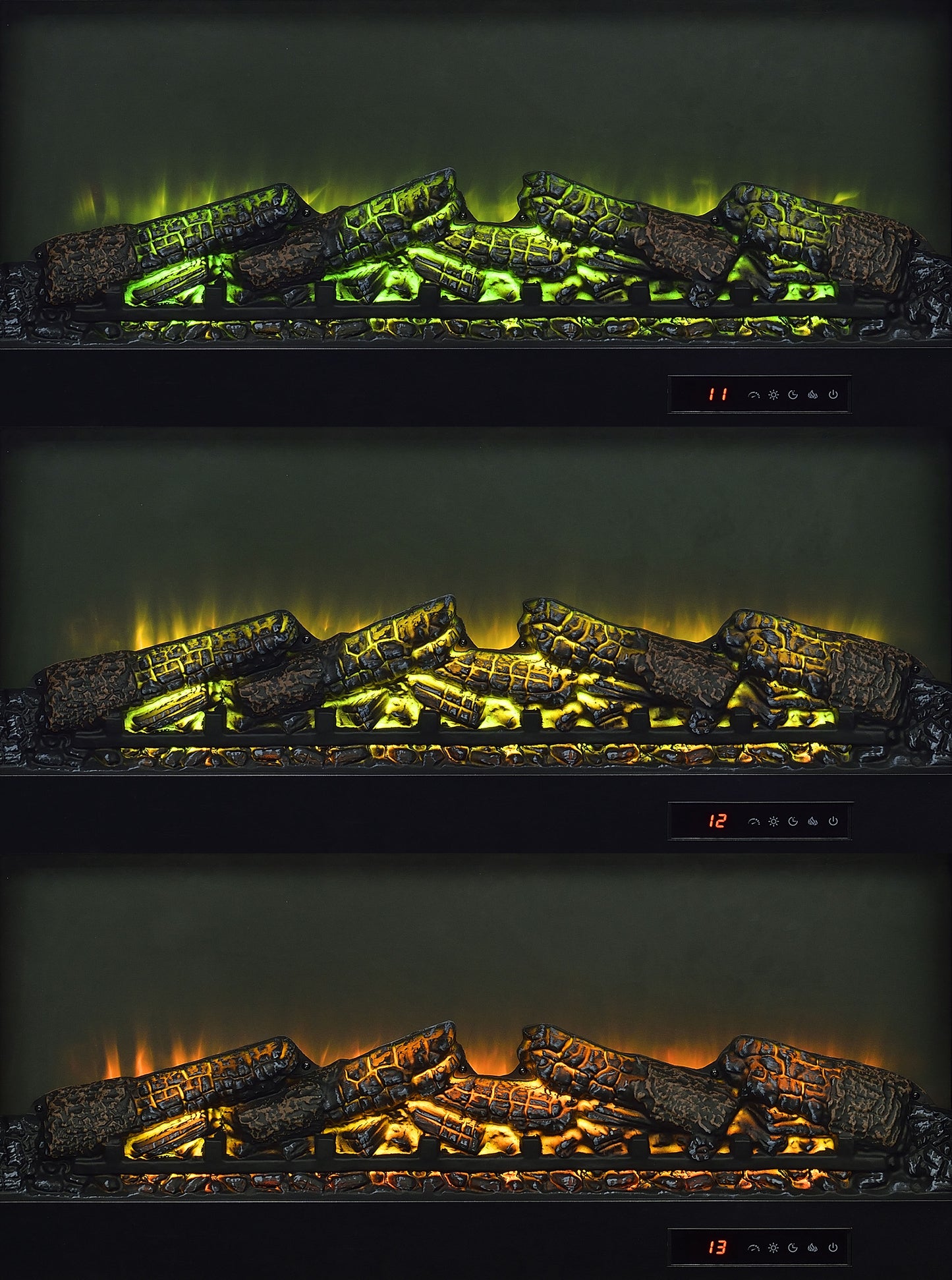 Fuller 60-inch 2-door TV Stand Fireplace Media Console Mango