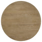 Adina 36-inch Round Wood Coffee Table Distressed Light Brown - Discount Furniture Connection